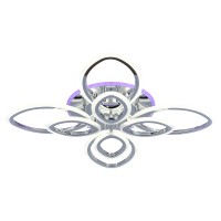 Светодиодная люстра 8055/4+4 CHR 168W+8W RGB