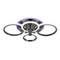 Светодиодная люстра 8076/4 PBK 76W+8W RGB