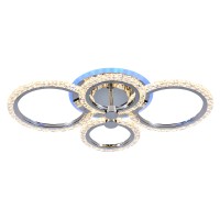 Светодиодная люстра 8027/4 CHR 76W+8W RGB