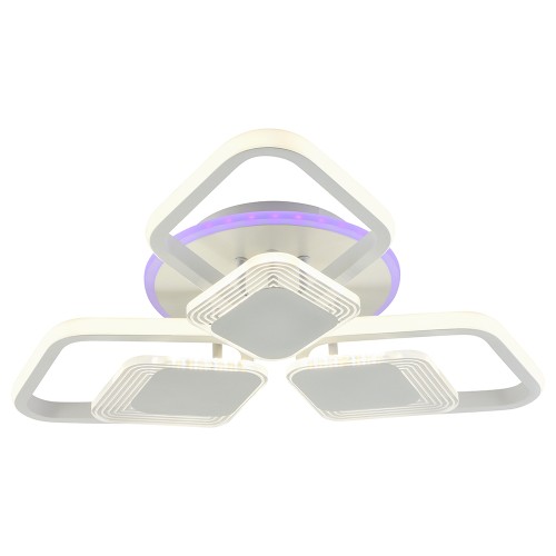 Светодиодная люстра 5893/3+3B WHT 108W+6,5W RGB