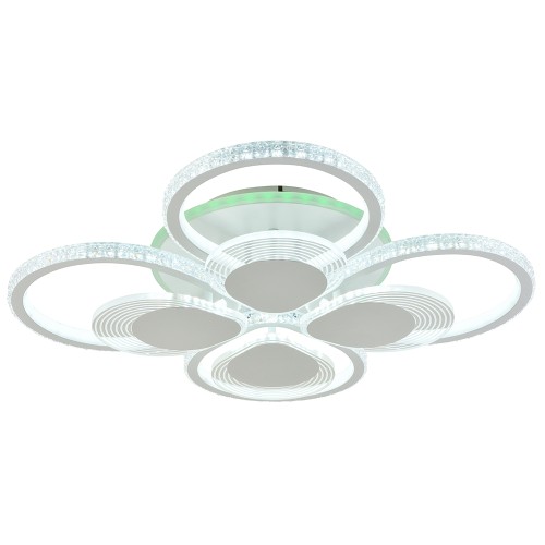 Светодиодная люстра 5891/4+4B WHT 248W+8W RGB