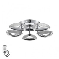 8239/5CL LEDIO LN25 000 хром, металл/пластик Люстра потолочная с ПДУ LED 65W 3000-6000K 220V RUANA 8239/5CL LEDIO LN25 000 хром, металл/пластик Люстра потолочная с ПДУ LED 65W 3000-6000K 220V RUANA