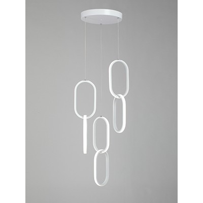 Люстра V4695-0/6S, LED 80Вт, 3900-4200К, 7500лм
