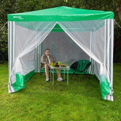 Тент садовый с москитной сеткой, 2.5 х 2.5/2.4, Camping Palisad