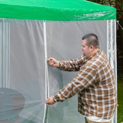 Тент садовый с москитной сеткой, 2.5 х 2.5/2.4, Camping Palisad