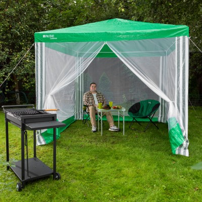 Тент садовый с москитной сеткой, 2.5 х 2.5/2.4, Camping Palisad