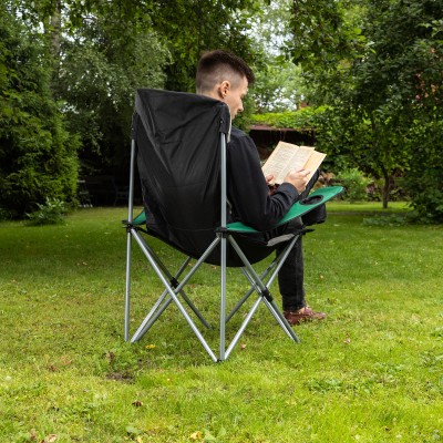 Кресло складное с подлокотниками и подстаканником, 60 х 60 х 110/92 см, Camping Palisad