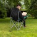 Кресло складное с подлокотниками и подстаканником, 60 х 60 х 110/92 см, Camping Palisad
