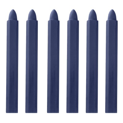 Мелки разметочные восковые синие, 120 мм, коробка 6 шт Matrix