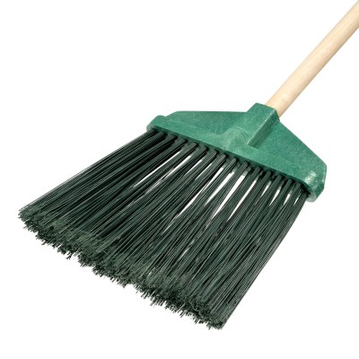 Метла полипропиленовая, 345 х 200 х 1420 мм, веерная распушенная, деревянный черенок, Сибртех