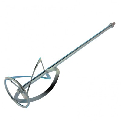 Насадка для миксера, для легких растворов, 120 х 590 мм, оцинкованная, хвостовик резьба М14 Сибртех Насадка для миксера, для легких растворов, 120 х 590 мм, оцинкованная, хвостовик резьба М14 Сибртех