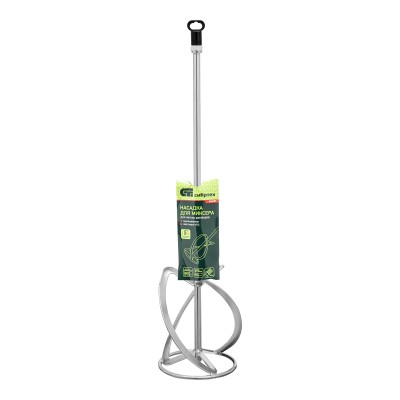 Насадка для миксера, для легких растворов, 140 х 590 мм, оцинкованная, хвостовик резьба М14 Сибртех Насадка для миксера, для легких растворов, 140 х 590 мм, оцинкованная, хвостовик резьба М14 Сибртех