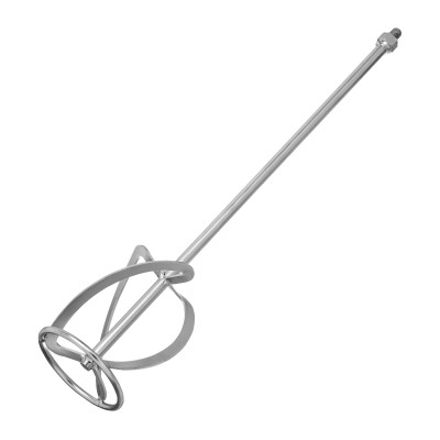 Насадка для миксера, для тяжелых растворов, 120 х 590 мм, оцинкованная, хвостовик резьба М14 Сибртех