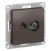 ATLASDESIGN РОЗЕТКА двойная ТВ + компьютерная RJ45 кат. 5e, механизм, МОККО