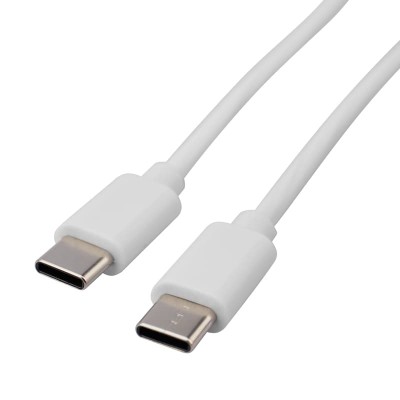 Кабель Type-C - Type-C, 3A, 1м, ПВХ, белый REXANT