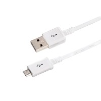 Кабель USB-A – micro USB, 1А, 1м, белый, длинный штекер REXANT Кабель USB-A – micro USB, 1А, 1м, белый, длинный штекер REXANT