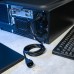 Шнур сетевой, разъем IEC 320 C13 - разъем IEC 320 C14, кабель 3x0,75 мм², длина 1,5 метра (PE пакет) REXANT