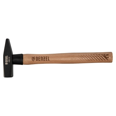 Молоток слесарный, 400 г, кованый квадратный боек, буковая рукоятка Denzel Молоток слесарный, 400 г, кованый квадратный боек, буковая рукоятка Denzel