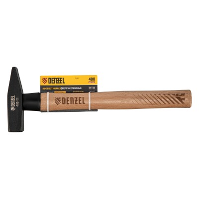 Молоток слесарный, 400 г, кованый квадратный боек, буковая рукоятка Denzel Молоток слесарный, 400 г, кованый квадратный боек, буковая рукоятка Denzel