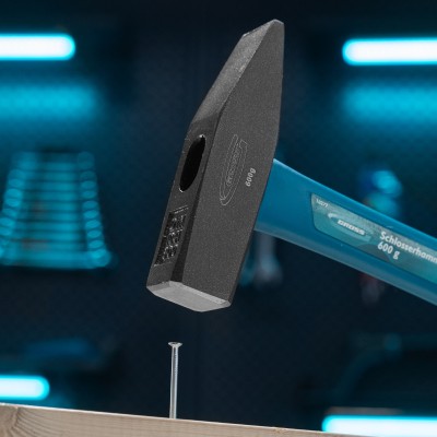 Молоток слесарный, 600 г, квадратный боек, фибергласовая обрезиненная рукоятка Gross