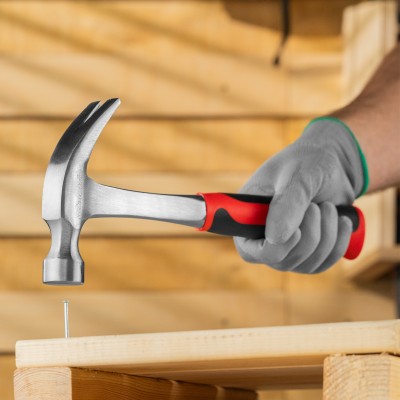 Молоток-гвоздодер, 450 г, цельнометаллический, двухкомпонентная рукоятка Matrix Молоток-гвоздодер, 450 г, цельнометаллический, двухкомпонентная рукоятка Matrix