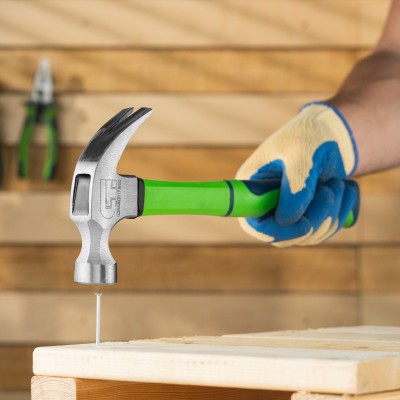 Молоток-гвоздодер, 450 г, фибергласовая обрезиненная рукоятка Сибртех Молоток-гвоздодер, 450 г, фибергласовая обрезиненная рукоятка Сибртех