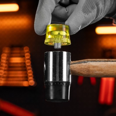 Молоток рихтовочный, бойки 35 мм, комбинированная головка, деревянная ручка Sparta