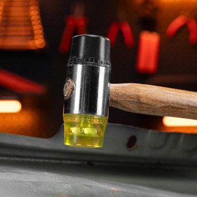 Молоток рихтовочный, бойки 35 мм, комбинированная головка, деревянная ручка Sparta