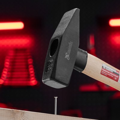 Молоток слесарный, 1000 г, квадратный боек, деревянная рукоятка Matrix Молоток слесарный, 1000 г, квадратный боек, деревянная рукоятка Matrix