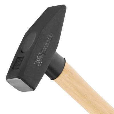 Молоток слесарный, 1000 г, квадратный боек, деревянная рукоятка Matrix Молоток слесарный, 1000 г, квадратный боек, деревянная рукоятка Matrix