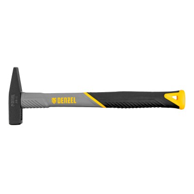 Молоток слесарный, 200 г, кованый, фибергласовая рукоятка c TPR покрытием Denzel