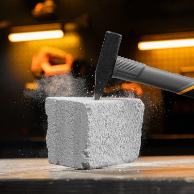 Молоток слесарный, 300 г, кованый, фибергласовая рукоятка c TPR покрытием Denzel Молоток слесарный, 300 г, кованый, фибергласовая рукоятка c TPR покрытием Denzel