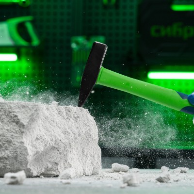 Молоток слесарный, 300 г, фибергласовая обрезиненная рукоятка Сибртех