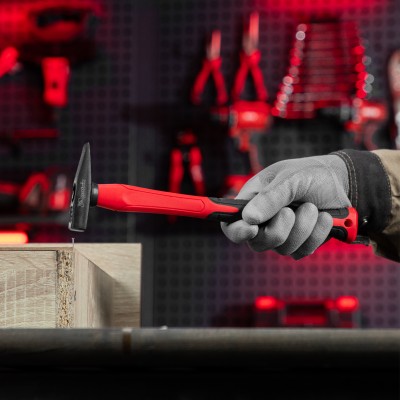 Молоток слесарный optimal, 100 г, фибергласовая обрезиненная рукоятка, квадратный боек Matrix