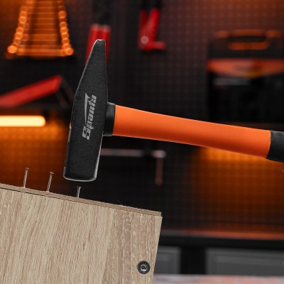 Молоток слесарный, 400 г, фибергласовая обрезиненная рукоятка Sparta Молоток слесарный, 400 г, фибергласовая обрезиненная рукоятка Sparta