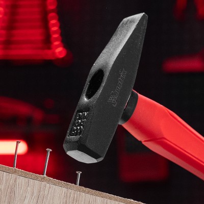 Молоток слесарный optimal, 200 г, фибергласовая обрезиненная рукоятка, квадратный боек Matrix