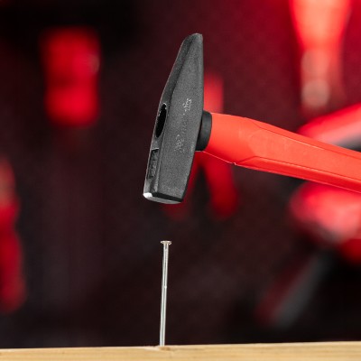 Молоток слесарный optimal, 300 г, фибергласовая обрезиненная рукоятка, квадратный боек Matrix