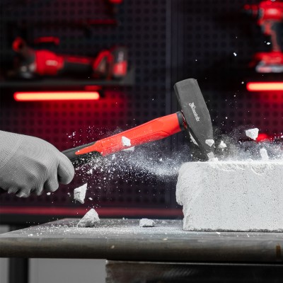 Молоток слесарный optimal, 1000 г, фибергласовая обрезиненная рукоятка, квадратный боек Matrix