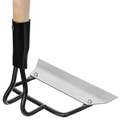 Мотыга, нержавеющая сталь, 200 х 50 х 1300 мм, деревянный черенок, Сибртех