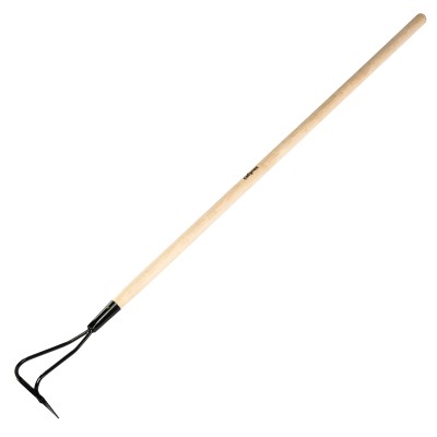 Мотыга стальная, 170 х 45 х 1380 мм, деревянный черенок, Сибртех