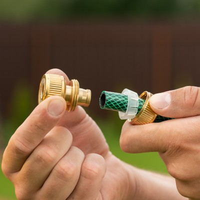 Муфта ремонтная для шланга, 1/2, латунная Palisad