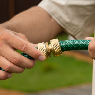 Муфта ремонтная для шланга, 3/4, латунная Palisad