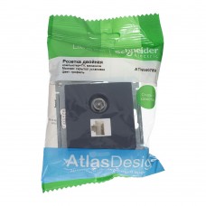 ATN000789 ALASDESIGN РОЗЕТКА двойная ТВ + компьютерная RJ45, кат. 5Е, ГРИФЕЛЬ