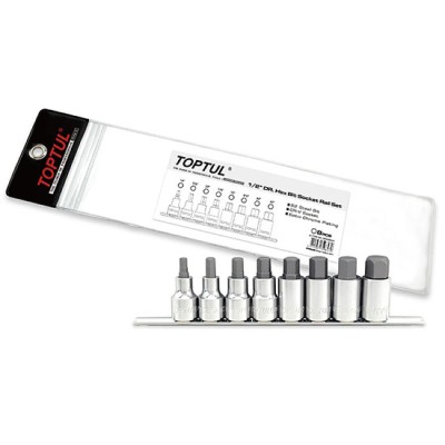 Набор бит 1/2" 8шт. TOPTUL Набор бит 1/2" 8шт. TOPTUL