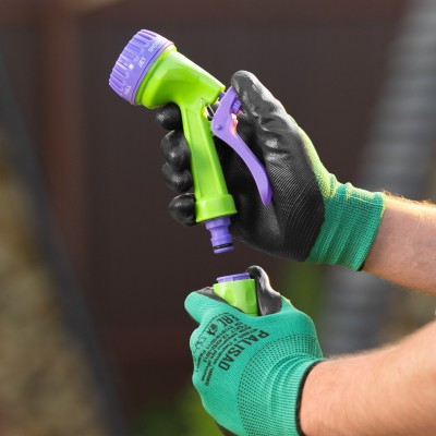 Набор поливочный, шланг 1/2", 25 м, 7 режимов пистолет, соединитель, адаптер Palisad