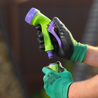 Набор поливочный, шланг 3/4", 15 м, 7 режимов пистолет, соединитель, адаптер Palisad