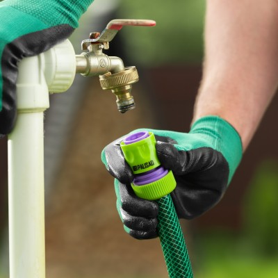 Набор поливочный, шланг 3/4", 15 м, 7 режимов пистолет, соединитель, адаптер Palisad