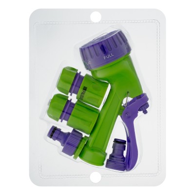 Набор поливочный, шланг 1/2", 15 м, 7 режимов пистолет, соединитель, адаптер Palisad