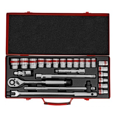 Набор торцевых головок с трещоткой 1/2", 24 предмета Matrix Набор торцевых головок с трещоткой 1/2", 24 предмета Matrix