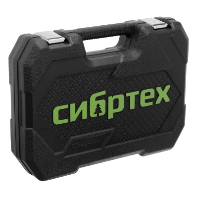 Набор инструментов, 1/2", 1/4", пластиковый кейс 89 предметов Сибртех